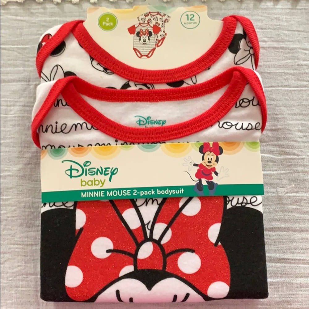 Disney 2 pack of Minnie Mouse onesies
